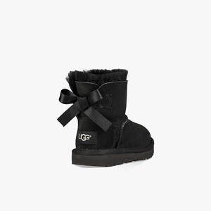 Ugg Mini Bailey Bow II Klassiska Stövlar Barn Svarta (319476VWT)